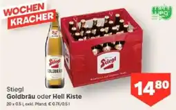 MPreis Stiegl Goldbräu oder Hell Kiste Angebot