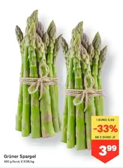 MPreis Grüner Spargel Angebot