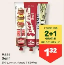 MPreis Haas Senf Angebot