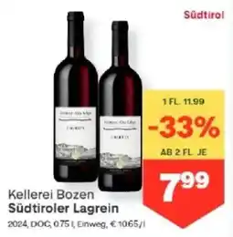 MPreis Kellerei Bozen Südtiroler Lagrein Angebot