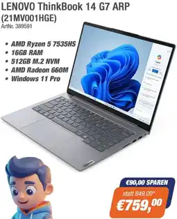 e-tec LENOVO ThinkBook 14 G7 ARP (21MV001HGE) Angebot