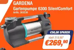 e-tec Gardena Gartenpumpe 6300 SilentComfort Angebot