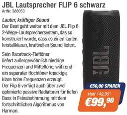e-tec JBL Lautsprecher FLIP 6 schwarz Angebot
