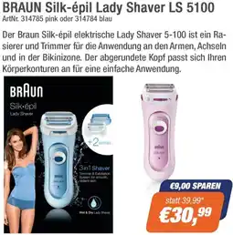 e-tec BRAUN Silk-épil Lady Shaver LS 5100 Angebot