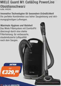 e-tec MIELE Guard M1 Cat&Dog PowerLine Obsidianschwarz Angebot
