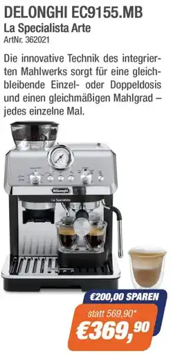 e-tec Delonghi ec9155.mb La specialista arte Angebot