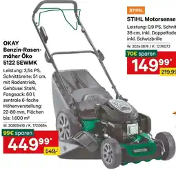 Lagerhaus Okay Benzin-Rasen- mäher Öko 5122 SEWMK Angebot