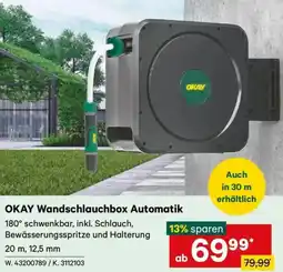 Lagerhaus OKAY Wandschlauchbox Automatik Angebot