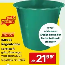 Lagerhaus IMPOS Regentonne Angebot
