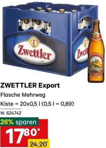 Zwettler export