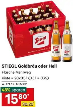 Lagerhaus Stiegl goldbräu oder hell Angebot