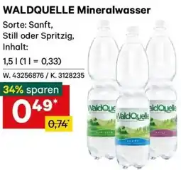Lagerhaus Waldquelle mineralwasser Angebot