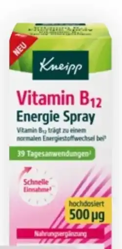 Bipa Kneipp Vitamin B12 Energie Spray Angebot