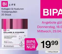 Bipa BI LIFE Kollagen & Hyaluron Trinkampullen Angebot