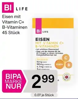 Bipa Bi life Eisen mit Vitamin C+ B-Vitaminen Angebot