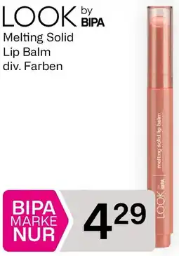 Bipa LOOK by BIPA Melting Solid Lip Balm Angebot