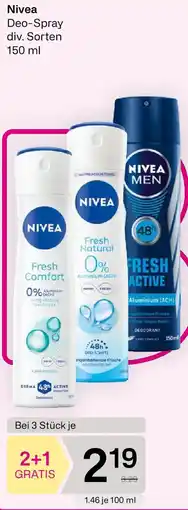 Bipa Nivea Deo-Spray Angebot