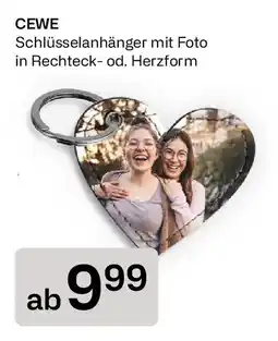 Bipa Cewe schlüsselanhänger mit foto in rechteck- od. herzform Angebot