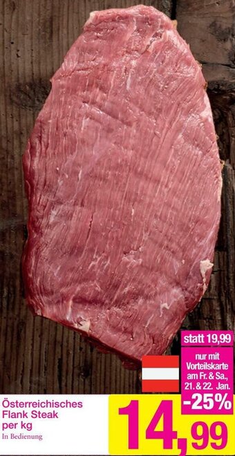 Sutterlüty Österreichisches Flank Steak Angebot