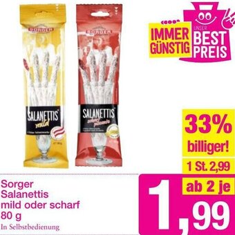 Sutterlüty Sorger Salanettis Mild Oder Scharf 80g Angebot