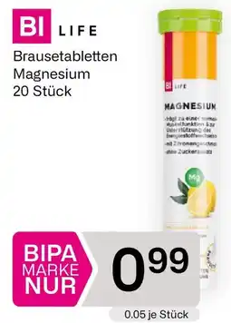 Bipa Bi life Brausetabletten Magnesium Angebot