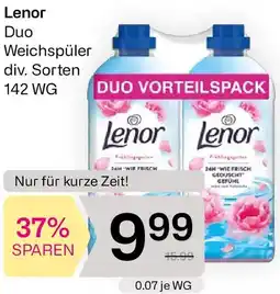 Bipa Lenor Duo Weichspüler Angebot