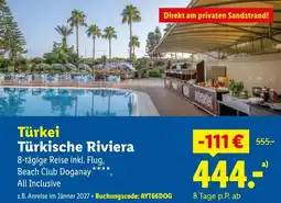 Lidl Reisen Türkei Türkische Riviera Angebot