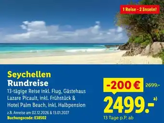 Seychellen Rundreise