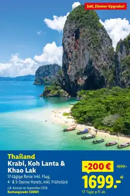 Lidl Reisen Thailand Krabi, Koh Lanta & Khao Lak Angebot