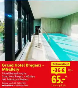 Lidl Reisen Grand Hotel Bregenz - MGallery Angebot