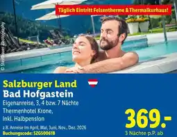 Lidl Reisen Salzburger Land Bad Hofgastein Angebot