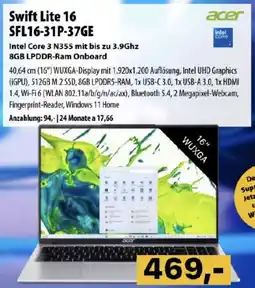 Cosmos Swift Lite 16 SFL16-31P-37GE Angebot