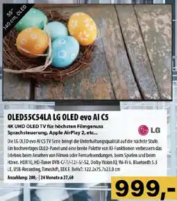 Cosmos Oled55c54la lg oled evo ai c5 Angebot