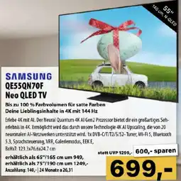 Cosmos SAMSUNG QE55QN70F Neo QLED TV Angebot