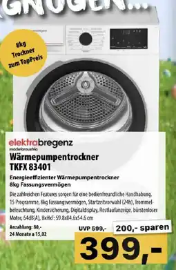Cosmos Wärmepumpentrockner TKFX 83401 Angebot