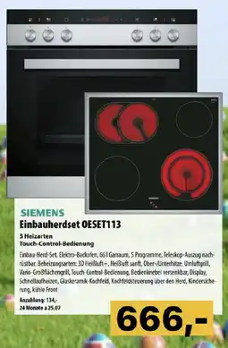 Cosmos Siemens einbauherdset oeset113 Angebot