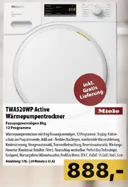 Cosmos TWA520WP Active Wärmepumpentrockner Angebot