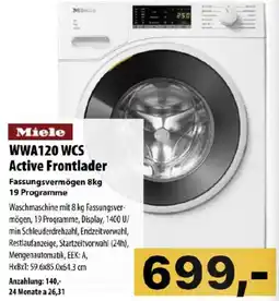 Cosmos Miele WWA120 WCS Active Frontlader Angebot