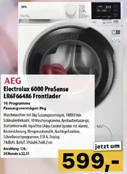 Cosmos AEG Electrolux 6000 ProSense LR6F66486 Frontlader Angebot