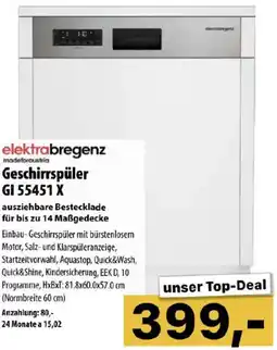 Cosmos Geschirrspüler GI 55451 X Angebot