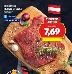 Hofer SONNHOF BBQ FLANK STEAKS mariniert Angebot