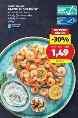 Hofer ALMARE SEAFOOD GARNELEN SORTIMENT Angebot