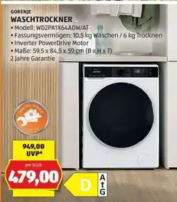 Hofer Gorenje Waschtrockner Angebot
