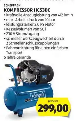 Hofer SCHEPPACH KOMPRESSOR HC53DC Angebot