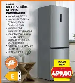 Hofer GORENJE NO-FROST KÜHL-GEFRIER-KOMBINATION Angebot