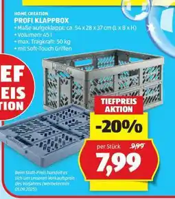 Hofer PROFI KLAPPBOX Angebot