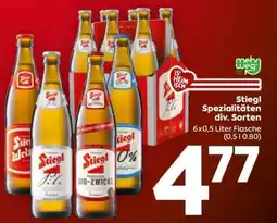 Billa Stiegl Spezialitäten div. Sorten Angebot