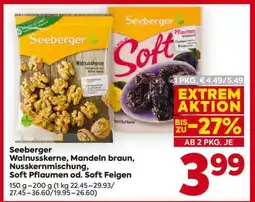 Billa Seeberger Walnusskerne, Mandeln braun, Nusskernmischung, Soft Pflaumen od. Soft Feigen Angebot