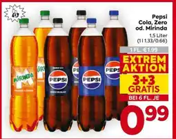 Billa Pepsi Cola, Zero od. Mirinda Angebot