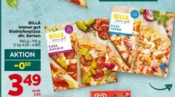 Billa BILLA immer gut Steinofenpizza div. Sorten Angebot
